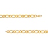 Thumbnail Image 3 of Oro Diamante™ 2.0mm Diamond-Cut Link Chain Bracelet in Hollow 14K Gold – 7.25"