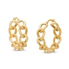 Thumbnail Image 0 of Oro Diamante™ 20.0mm Diamond-Cut Glitter Twist Hoop Earrings in 14K Gold