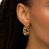 Thumbnail Image 2 of Oro Diamante™ 20.0mm Diamond-Cut Glitter Twist Hoop Earrings in 14K Gold