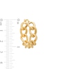 Thumbnail Image 2 of Oro Diamante™ 20.0mm Diamond-Cut Glitter Twist Hoop Earrings in 14K Gold