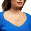 Thumbnail Image 2 of 1/10 CT. T.W. Diamond "Capricorn" Script Necklace in Sterling Silver