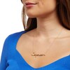Thumbnail Image 2 of 1/10 CT. T.W. Diamond "Capricorn" Script Necklace in Sterling Silver with 14K Gold Plate
