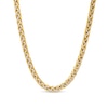 Thumbnail Image 1 of Oro Diamante™ Diamond-Cut 5.5mm Wheat Chain Necklace in Hollow 14K Two-Tone Gold – 22"