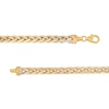 Thumbnail Image 3 of Oro Diamante™ Diamond-Cut 5.5mm Wheat Chain Necklace in Hollow 14K Two-Tone Gold – 22"