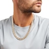 Thumbnail Image 2 of Oro Diamante™ Diamond-Cut 11.3mm Cuban Curb Chain Necklace in Hollow 14K Two-Tone Gold – 22"
