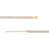 Thumbnail Image 3 of Oro Diamante™ Diamond-Cut 5.7mm Cuban Curb Chain Necklace in Hollow 14K Two-Tone Gold