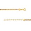 Thumbnail Image 3 of Italian Brilliance™ Diamond-Cut 4.5mm Wheat Chain Necklace in Hollow 14K Two-Tone Gold