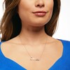 Thumbnail Image 2 of 1/8 CT. T.W. Diamond "Cancer" Script Necklace in Sterling Silver
