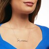 Thumbnail Image 2 of 1/6 CT. T.W. Diamond "Sagittarius" Script Necklace in Sterling Silver