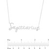 Thumbnail Image 3 of 1/6 CT. T.W. Diamond "Sagittarius" Script Necklace in Sterling Silver
