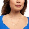 Thumbnail Image 2 of 1/6 CT. T.W. Diamond "Gemini" Script Necklace in Sterling Silver with 14K Gold Plate