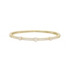 Thumbnail Image 0 of 7/8 CT. T.W. Diamond Alternating Bangle in 10K Gold