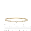 Thumbnail Image 2 of 7/8 CT. T.W. Diamond Alternating Bangle in 10K Gold