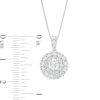 Thumbnail Image 3 of 1-1/2 CT. T.W. Certified Lab-Grown Diamond Double Frame Pendant in 10K White Gold (F/SI2)