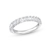 Thumbnail Image 1 of 1-1/4 CT. T.W. Certified Emerald-Cut Diamond Band in 14K White Gold (I/SI2)