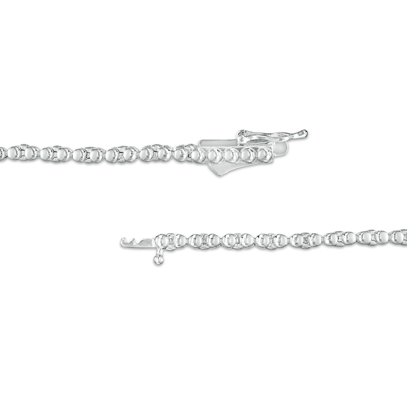 Main Image 3 of 4 CT. T.W. Certified Lab-Grown Diamond Graduated Riviera Necklace in 10K White Gold (F/SI2) – 17"