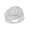 Thumbnail Image 1 of 3 CT. T.W. Lab-Grown Diamond Multi-Row Ring in 10K White Gold (F/SI2)