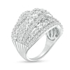 Thumbnail Image 3 of 3 CT. T.W. Lab-Grown Diamond Multi-Row Ring in 10K White Gold (F/SI2)