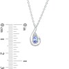 Thumbnail Image 4 of Oval Tanzanite and Diamond Accent Swirl Pendant, Ring and Stud Earrings Set in Sterling Silver