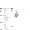 Thumbnail Image 5 of Oval Tanzanite and Diamond Accent Swirl Pendant, Ring and Stud Earrings Set in Sterling Silver