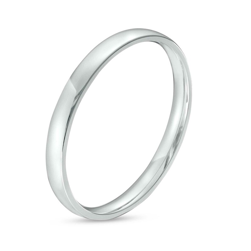 Main Image 2 of 2.0mm Polished Anniversary Band in Platinum