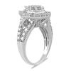 Thumbnail Image 2 of 2-1/2 CT. T.W. Pear-Shaped Multi-Diamond Frame Split Shank Engagement Ring in 10K White Gold