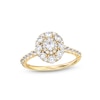 Thumbnail Image 1 of 1 CT. T.W. Oval Diamond Frame Engagement Ring in 14K Gold (I/SI2)