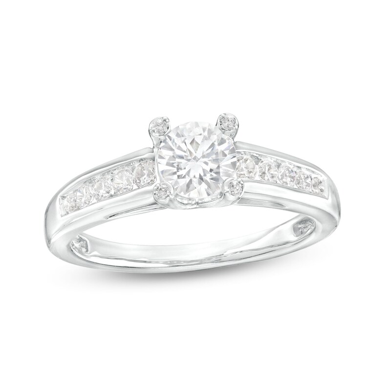 Main Image 1 of 1 CT. T.W. Certified Lab-Grown Diamond Engagement Ring in 14K White Gold (F/VS2)