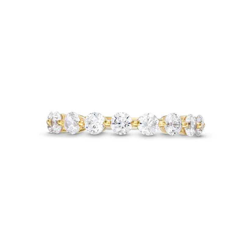 Main Image 4 of 1 CT. T.W. Diamond Nine Stone Band in 14K Gold (I/I2)