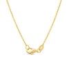 Thumbnail Image 3 of White Lab-Created Sapphire Pisces Constellation Disc Necklace in Sterling Silver with 18K Gold Plate