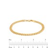 Thumbnail Image 3 of Men's 5.9mm Diamond-Cut Cuban Curb Chain Bracelet in Solid 14K Gold - 8.5"