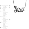 Thumbnail Image 3 of Enchanted Disney Villains Jafar 1/6 CT. T.W. Black Diamond "LOVE" Snake Necklace in Sterling Silver with Black Rhodium