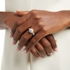 Thumbnail Image 2 of 1 CT. T.W. Certified Lab-Grown Diamond Double Frame Twist Shank Engagement Ring in 10K White Gold (F/SI2)
