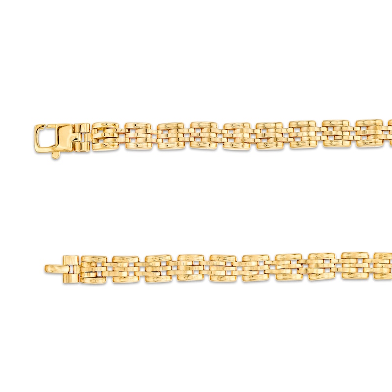 Main Image 3 of 6.5mm Link Chain Bracelet in Hollow 10K Gold – 8.5"