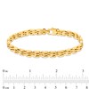 Thumbnail Image 4 of 6.5mm Link Chain Bracelet in Hollow 10K Gold – 8.5"