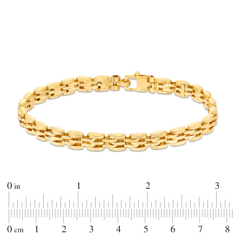 Main Image 4 of 6.5mm Link Chain Bracelet in Hollow 10K Gold – 8.5"