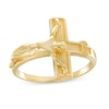 Thumbnail Image 1 of Men's Textured Crucifix Ring in 10K Gold