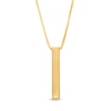 Thumbnail Image 1 of Men's Vertical Bar Pendant in 10K Gold - 24"