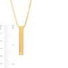 Thumbnail Image 3 of Men's Vertical Bar Pendant in 10K Gold - 24"