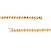 Thumbnail Image 2 of Italian Gold 8.0mm San Marco Chain Bracelet in Hollow 14K Gold – 7.25"