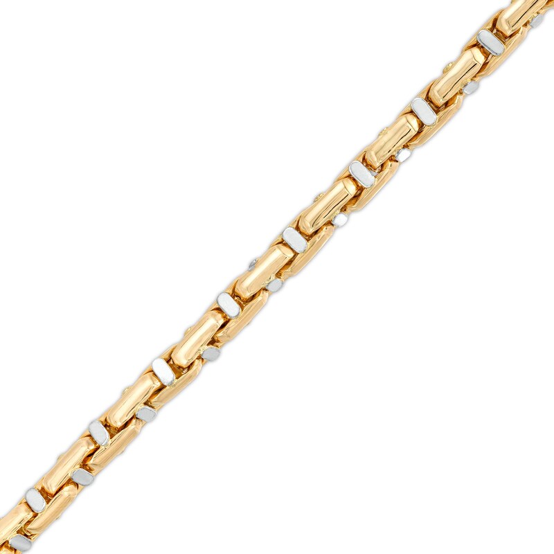 Main Image 1 of 5.0mm Link Chain Bracelet in Hollow 10K Gold – 8.5"