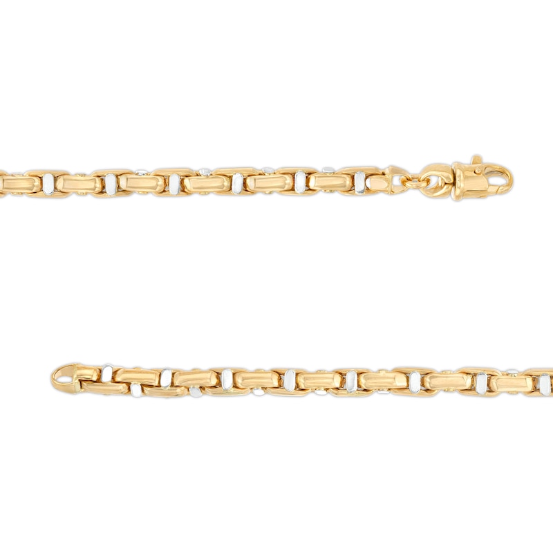 Main Image 3 of 5.0mm Link Chain Bracelet in Hollow 10K Gold – 8.5"
