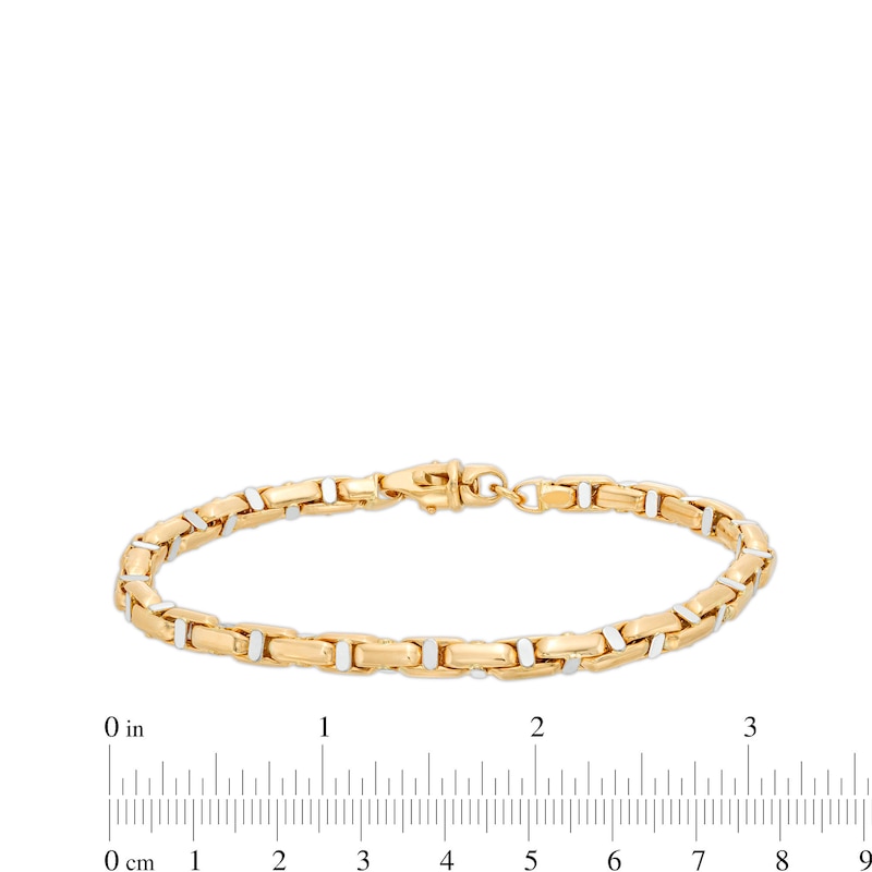 Main Image 4 of 5.0mm Link Chain Bracelet in Hollow 10K Gold – 8.5"