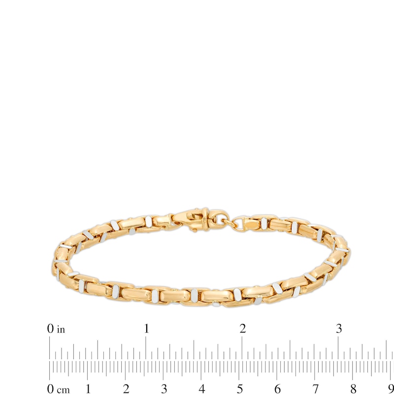 Zales Men's 10K Gold Mariner Link Chain Bracelet