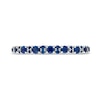 Thumbnail Image 4 of Vera Wang Love Collection Blue Sapphire Anniversary Band in 14K White Gold