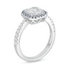 Thumbnail Image 3 of Vera Wang Love Collection 1/2 CT. T.W. Multi-Diamond and Blue Sapphire Frame Ring in 10K White Gold