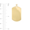 Thumbnail Image 1 of Men's Large Dog Tag Necklace Charm in 10K Gold