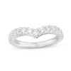 Thumbnail Image 1 of 3/4 CT. T.W. Certified Lab-Grown Diamond Contour Anniversary Band in 14K White Gold (F/VS2)