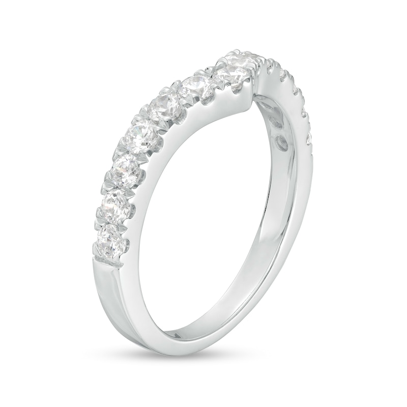 Main Image 2 of 3/4 CT. T.W. Certified Lab-Grown Diamond Contour Anniversary Band in 14K White Gold (F/VS2)
