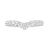 Thumbnail Image 3 of 3/4 CT. T.W. Certified Lab-Grown Diamond Contour Anniversary Band in 14K White Gold (F/VS2)